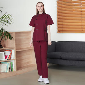 Uniforme de enfermera médica personalizado de alta calidad al por mayor Jogger Top Scrubs uniformes de hospital - Product Image 3