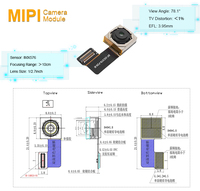 Módulo de Cámara ZYKD OEM de 24MP con Sensor de Imagen IMX576 y Enfoque Automático, 24 Pines, para Teléfonos Inteligentes, con Lente de 24 Pines