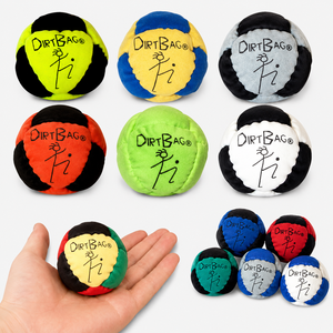 Dirt Bag Foot Bag Hacky Sack <span class=keywords><strong>Ball</strong></span> Round Suede Sand Filled Kick Toy Multi Color Sports Game for Campus Party Practice Gift - Product Image 1