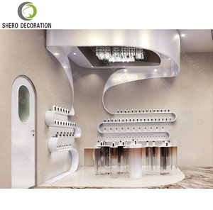 Meubles de parfumerie de haute qualité, présentoirs à parfums en marbre de luxe sur mesure pour la décoration intérieure des boutiques de parfums - Product Image 4