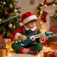 2025 New Arrival Toy Musical Instrument Musical Instrument Toy Set 6 in 1 Multi-Functional for Kids All-Round Music Learning Use