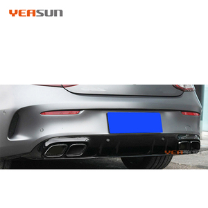 Diffusore posteriore W205 di alta qualità aggiornamento stile C63 per <span class=keywords><strong>Mercedes</strong></span> Benz classe <span class=keywords><strong>C</strong></span> sport sedan 2014 2016 2018 2019 - Product Image 5