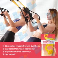 Sachets individuels de poudre de créatine monohydrate et de collagène pour femmes, marque privée OEM/ODM, pour un regain d'énergie et un soutien cutané
