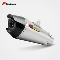 Sistema de escape para motocicleta Forsound Factory, precio mayorista, sistema deslizante de fibra de carbono Alpha con salida inferior para MT-09 MT09