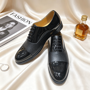 <span class=keywords><strong>Scarpe</strong></span> Oxford da Uomo in Pelle Verniciata Nera Lucida Pronte <span class=keywords><strong>per</strong></span> la Spedizione, Eleganti <span class=keywords><strong>per</strong></span> <span class=keywords><strong>Smoking</strong></span>, Matrimoni, Ufficio - Novità 2026 - Product Image 4