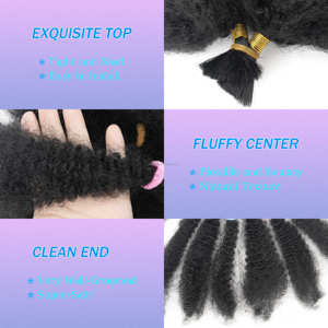 Vente en gros de lots de Nobles 12 pouces Kinky <span class=keywords><strong>Twist</strong></span> de meilleure qualité, or, Afro Kinky Bulk, mèche 10 brins/paquet, tresse au crochet - Product Image 4