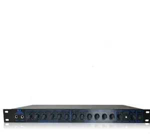 AJ-8000B Préampli Pro 1U Préamplificateur avec USB/Interface Informatique Crossover Égaliseur audio avec des Connecteurs XLR