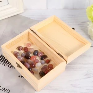 Chưa hoàn thành hình chữ nhật đồng bằng gỗ thông Hộp quà tặng handmade bản lề nắp cho hàng thủ công lưu trữ nước hoa hiển thị Laser in Quà Tặng đóng gói - Product Image 4