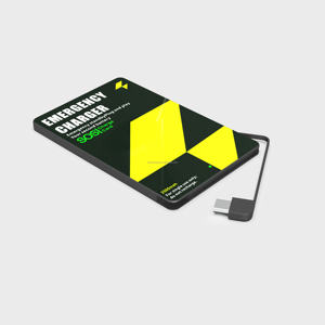 Chargeurs portables miniatures jetables de 3000 mAh en papier, chargeurs d'urgence à usage unique pour iPhone, chargeur de <span class=keywords><strong>carte</strong></span> d'urgence - Product Image 3