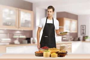 Wholesale Custom Logo Waterproof Restaurants Cotton Polyester Man Woman Black Blank Bib Kitchen Chef Cooking <b>Aprons</b> - Product Image 2