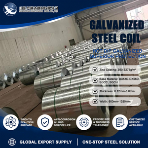 S280GD Q235 Skin Passed Z30 G/sqm 0.50mm 900mm Mill Edge Galvanized Steel Coil in Industrial Building - Product Image 1
