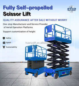 Hanyu छोटे स्व-चालित इलेक्ट्रिक हाइड्रोलिक कैंची लिफ्ट मध्यम वृद्धि और कम वृद्धि वाली इमारतों के लिए मंच - Product Image 2