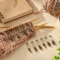 Épingles de comptage rondes pour tricot, motif dessin animé, avec boucle anti-déclenchement, pour tricot DIY, outils de tricot personnalisés
