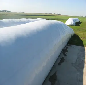 Sacchetto del tubo del silo bianco/nero del diametro di 2.74m, sacchetti dell'insilato