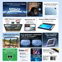 Tablet Baru Blackview Zeno 10 5G AI 11-inci Octa Core Widevine L1 8800mAh Quad Speaker Android 15 Tablet PC
