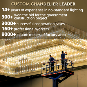 Grand Chandelier <span class=keywords><strong>avec</strong></span> <span class=keywords><strong>Pince</strong></span> à Bras Lustre en Cristal Salle de Banquet Salle à Manger Manoir Suspension de Luxe - Product Image 6