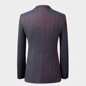 Мужской костюм JERMAR класса люкс из полиэстера, двубортный, приталенный, для деловых встреч и свадеб, под заказ - Product Image 2