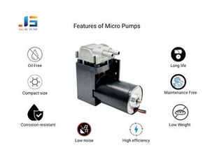 Pompe à piston à moteur sans balais haute pression compacte 12V 24V 15-40L/min <span class=keywords><strong>650kpa</strong></span> sans huile Micro pompe à air OEM pour la robotique - Product Image 3