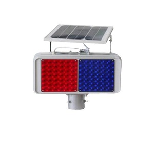 HK-JB203 Solar Traffic Flashing <b>Light</b> LED Aluminum <b>Pole</b> Mount IP65 - Product Image 3