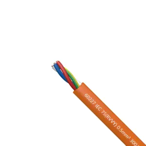 IEC kabel kontrol kawat elektronik, kawat koneksi kabel tahan minyak konduktor tembaga PVC kabel fleksibel dapat disesuaikan