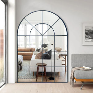 <span class=keywords><strong>Espejo</strong></span> de <span class=keywords><strong>ventana</strong></span> decorativo personalizado enmarcado de Metal muebles de sala de estar modernos forma arqueada <span class=keywords><strong>espejo</strong></span> arqueado para colgar en la pared - Product Image 3