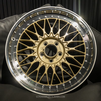 Jantes Forgées sur Mesure en 2 Pièces 18 15 16 Pouces Concaves 4x100 5x120.65 Jantes RS Forgées en 2 Pièces pour BMW E30 Golf Mk2 Jaguar XJ