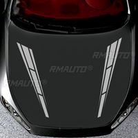 2 autocollants de capot de voiture, bandes de course pour capot, autocollants décoratifs DIY pour capot moteur, accessoires de voiture