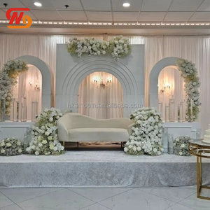 Decoración de Fondo de Boda en Arco de PVC Acrílico 3D, Decoración de Escenario para Fiestas de Boda, Personalizada al por Mayor - Product Image 1