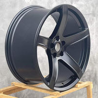 Jantes forgées 5 branches noir mat 20 pouces 9.5/11J 5x115 CB71.5 ET18 ET20, jantes en alliage de remplacement compatibles Dodge Chrysler Jeep 5507