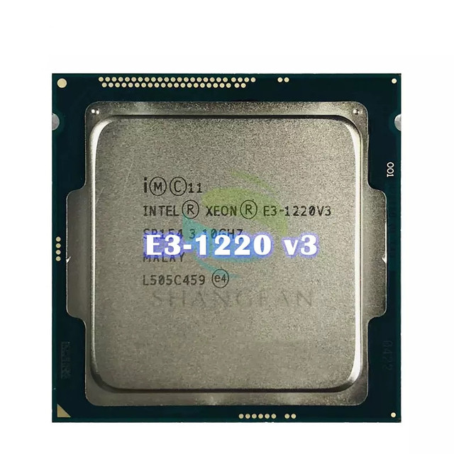 For Intel Xeon E3-1220 V3 E3 1220v3 E3 1220 V3 3.1 GHz Quad-Core Quad-Thread CPU Processor 80W LGA 1150