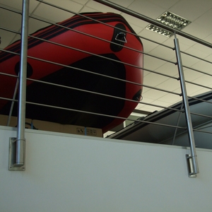 C110165 Plaque en acier inoxydable AISI 304 satiné 90x160 pour balustrades et mains courantes Ø 42.4 - Product Image 4