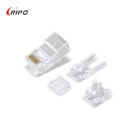 Cable Ethernet 6 up 2 Down CAT6A UTP con conector RJ45, manga T de parada de goma y enchufe de goma, categoría de producto, bloques de terminales