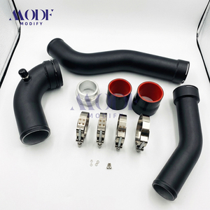 Kit Pipa Pengisian Aluminium Berkinerja Tinggi untuk BMW N20 <span class=keywords><strong>2</strong></span>.0T Seri-F |   Flens CNC Machined & Anodized Matte Black - Product Image 6
