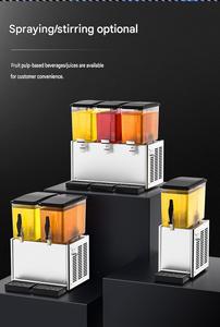 Dispensador <span class=keywords><strong>de</strong></span> Jugos Refrigerado <span class=keywords><strong>de</strong></span> Doble Tanque con <span class=keywords><strong>Grifo</strong></span> Resistente <span class=keywords><strong>para</strong></span> Tiendas <span class=keywords><strong>de</strong></span> Jugos <span class=keywords><strong>de</strong></span> Frutas - Product Image 3