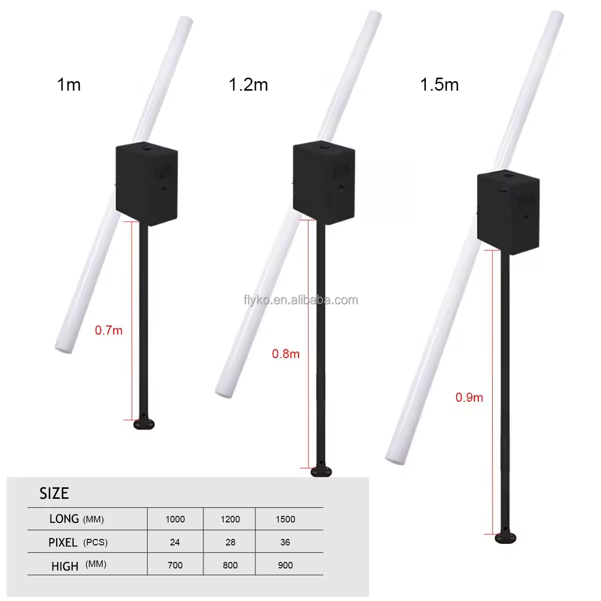 rotating motor 360 tube dmx512