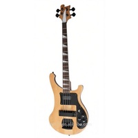 Weifang Rebon 4 String Ricken Neck Through Body Electric Bass Guitar with Mahogany Body