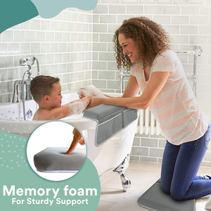 Ensemble d'agenouillères et de coudières de bain pliables pour bébé, genouillère de bain antidérapante pour bébé <span class=keywords><strong>avec</strong></span> poche en maille respirante - Product Image 3