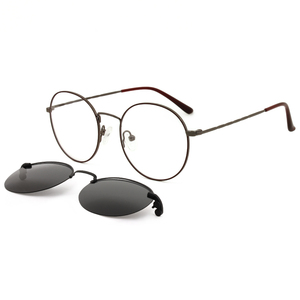 Vente chaude Optique Carré <span class=keywords><strong>Lunettes</strong></span> De Soleil Forme Ronde Magnétique Clip-On <span class=keywords><strong>Lunettes</strong></span> De Soleil <span class=keywords><strong>Lunettes</strong></span> Cadres - Product Image 4