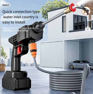Lavadora a presión portátil inalámbrica: pistola de agua eléctrica recargable con batería de litio para coches, hogares y limpieza al aire libre - Product Image 2