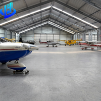Hangar d'avion en acier à grande portée pour les services aéroportuaires commerciaux