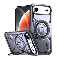 Coque de téléphone antichoc robuste avec béquille magnétique intégrée pour iPhone 17 Air Plus Pro Max – Housse de protection blindée