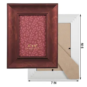 Moldura de plástico para fotos personalizadas em PVC vermelho 4x6 5x7 6x8 polegadas EAGLEGIFTS para crianças