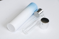 Flacon de parfum en plastique, vaporisateur miniature, taille de poche, 8 ml, dégradé de couleurs, luxe, mat, ABS, pompe en plastique, vaporisateur de parfum