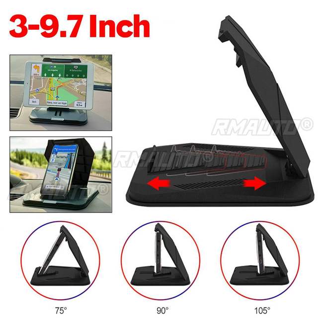 Phone Car Holder on Dashboard 3.0 to 9.7 Inch Phone Tablet Holder in Car for iPhone XS MAX for iPad Mini GPS Car Phone Holde