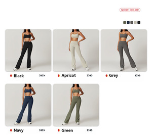 Yoke 2024 Nhà Máy Mới Bán Buôn 2 Mảnh Phù Hợp Với Tập Thể Dục Quần Áo Phụ Nữ Đào Tạo Thể Dục Tập Thể Dục Yoga Phòng Tập Thể Dục Activewear Bộ - Product Image 6