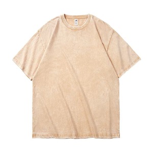 T-shirt en coton à col rond pour homme, imprimé par transfert thermique, respirant, 230g, décontracté, manches courtes, coupe oversize, logo vierge sur le devant - Product Image 4