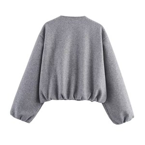 TAOP&ZA Nouvelle Collection <span class=keywords><strong>Hiver</strong></span> 2026 – Blouson Bomber Décontracté et Polyvalent à Col Rond et Manches Courtes ou Longues pour <span class=keywords><strong>Femme</strong></span> 3046264 - Product Image 3