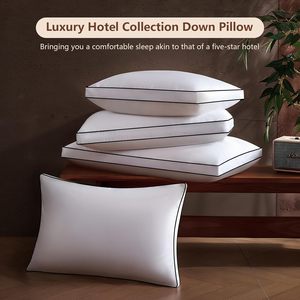 Juego de 2 <span class=keywords><strong>Almohadas</strong></span> de Plumas de Lujo Tamaño <span class=keywords><strong>King</strong></span>, Rellenas de Plumón de Ganso, Suaves y Esponjosas, con Soporte para Dormir de Lado o Boca Arriba, 20x36 Pulgadas - Product Image 2