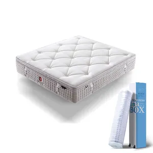 Luxury Hypo-allergenic Bed Independent Single Spring Mattress with Bio-Based Memory Foam Hybrid Mattresses