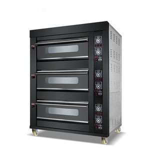 Four à convection à <span class=keywords><strong>circuit</strong></span> imprimé, simple niveau, électrique, à vapeur, à brûleurs à gaz avec souffleur pour pizza - Product Image 5